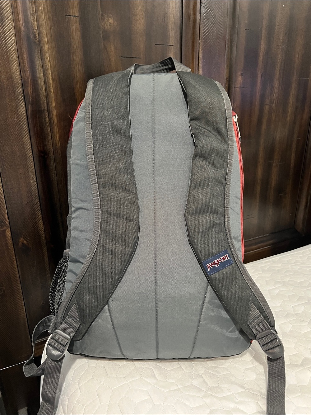 Jansport Black and Burgundy Everyday Backpack - Picture 4 of 6